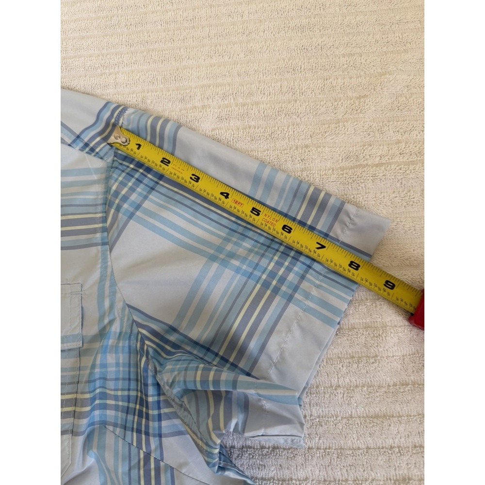 Eddie Bauerโ Women's Shirt XL Plaid Short Sleeve UPF 50 Hiking Outdoor Camping - Picture 11 of 14
